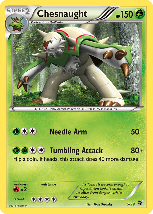 Chesnaught 5/39  | Kalos Starter Set | Pokemon Card