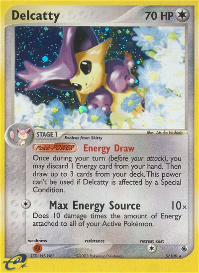 Delcatty 5/109 Rare Holo | Ruby & Sapphire | Pokemon Card