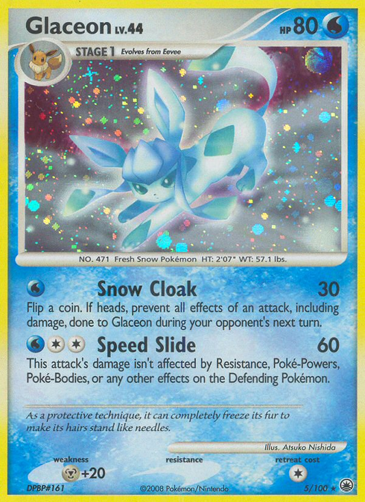 Glaceon 5/100 Rare Holo | Majestic Dawn | Pokemon Card