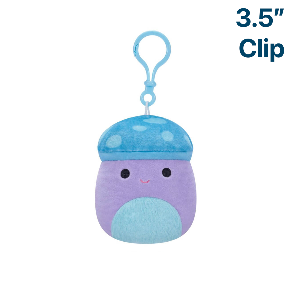 Mushroom 3.5" Wave 17 Clip On Squishmallow Plush Limit ONE Per Cus
