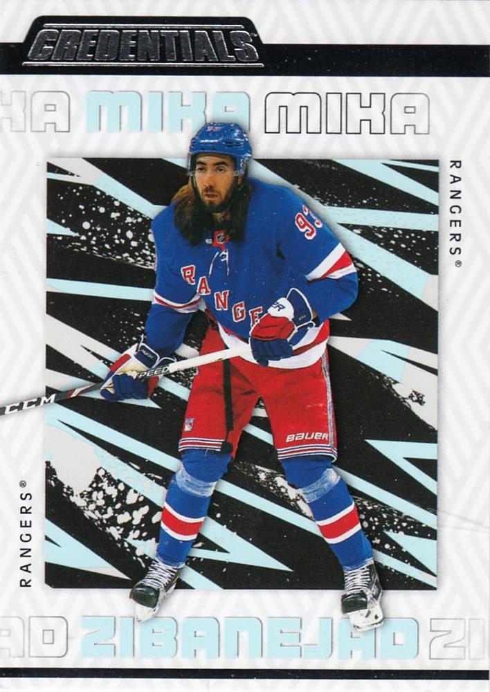 Mika Zibanejad #60 New York Rangers | 2023-24 Upper Deck Credentials | NHL Trading Card