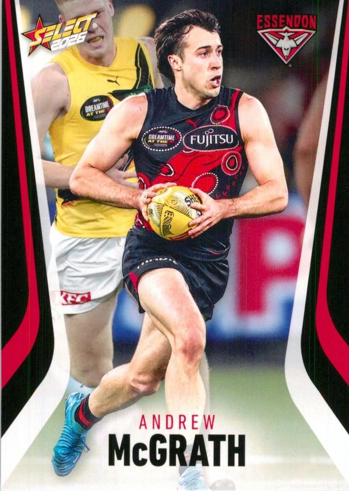 Andrew McGrath #60 Essendon Bombers | 2026 Select AFL Footy Stars | Trading Card