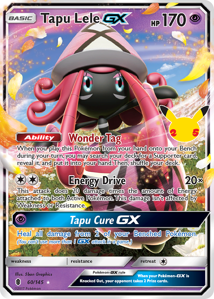 Tapu Lele-GX 60/25 Classic Collection | Celebrations: Classic Collection | Pokemon Card