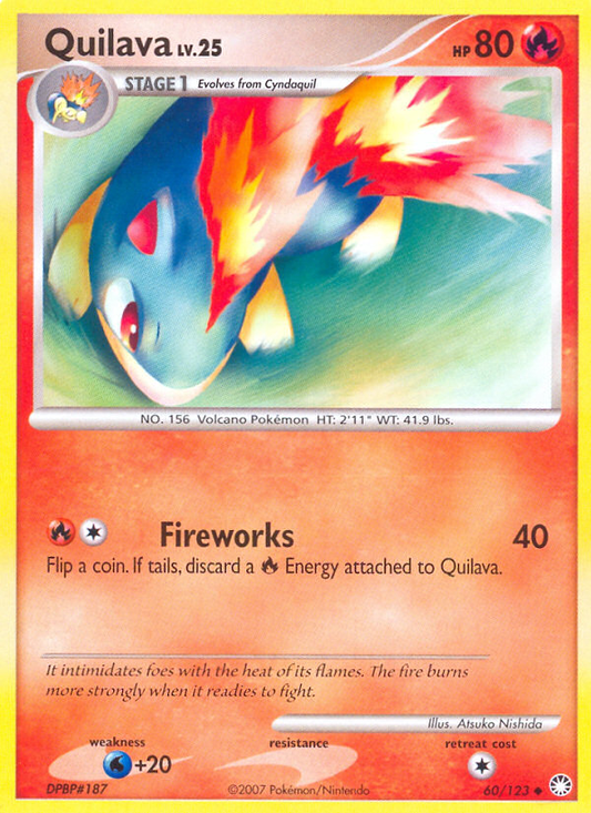 Quilava 60/123 Uncommon | Mysterious Treasures | Pokemon Card