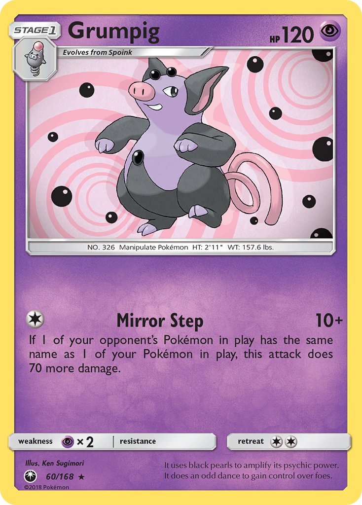 Grumpig 60/168 Rare | Celestial Storm | Pokemon Card