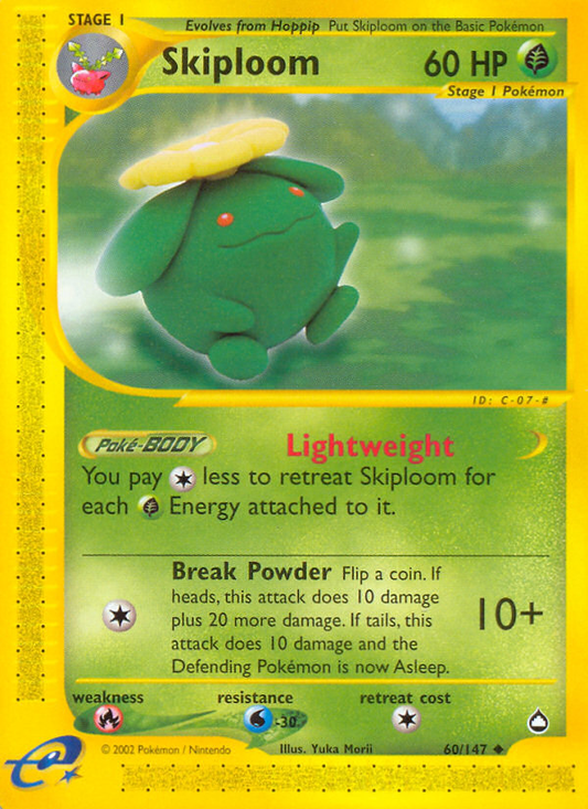 Skiploom 60/147 Uncommon | Aquapolis | Pokemon Card