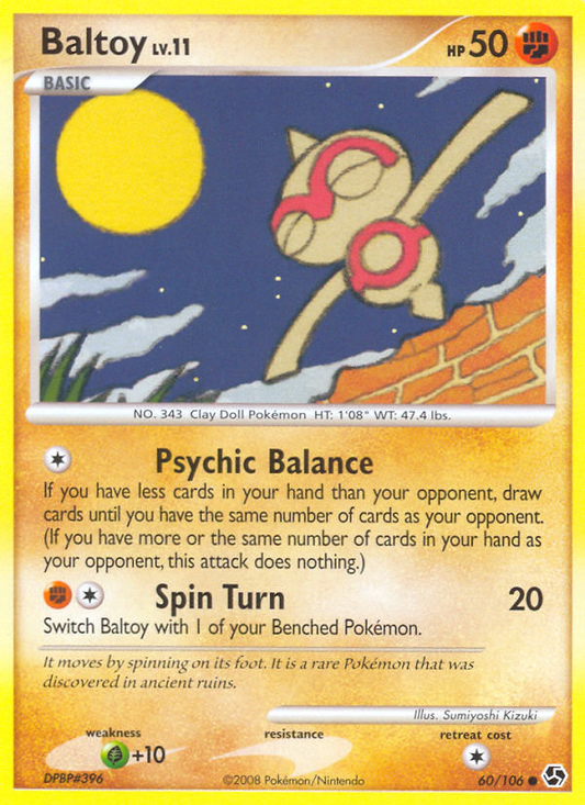 Baltoy 60/106 Common | Great Encounters | Pokemon Card