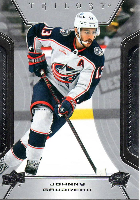 Johnny Gaudreau #61 Columbus Blue Jackets | 2023-24 Upper Deck Trilogy | NHL Trading Card