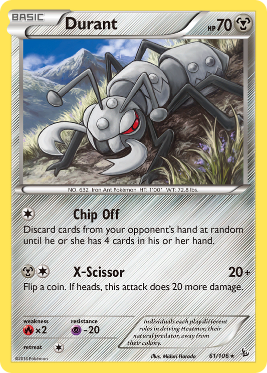 Durant 61/106 Rare | Flashfire | Pokemon Card