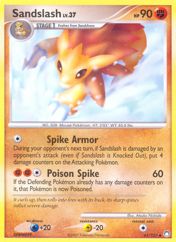 Sandslash 61/123 Uncommon | Mysterious Treasures | Pokemon Card