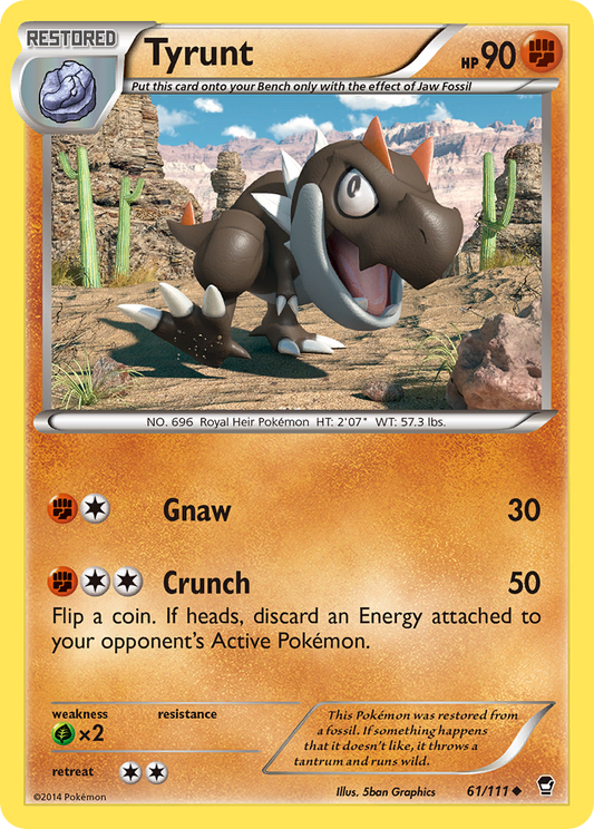 Tyrunt 61/111 Uncommon | Furious Fists | Pokemon Card