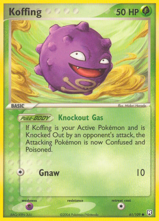 Koffing 61/109 Common | Team Rocket Returns | Pokemon Card