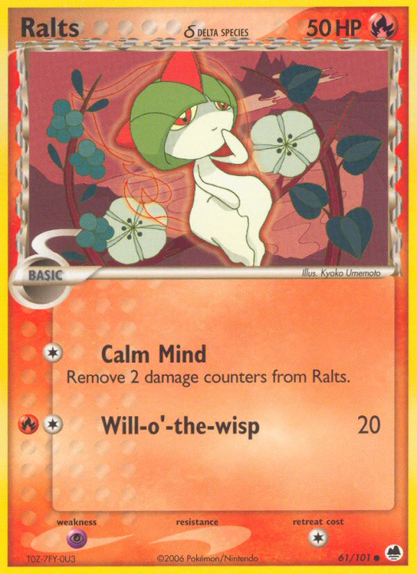 Ralts δ 61/101 Common | Dragon Frontiers | Pokemon Card