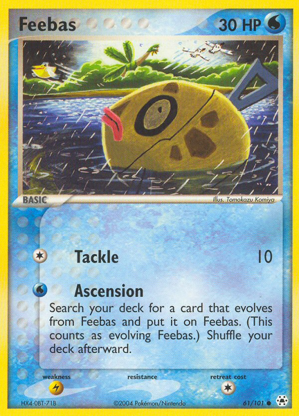 Feebas 61/101 Common | Hidden Legends | Pokemon Card