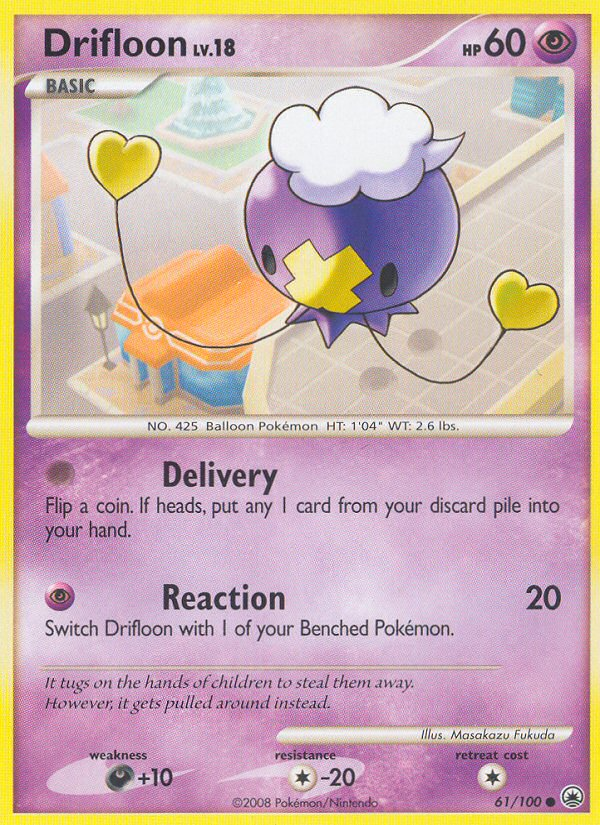 Drifloon 61/100 Common | Majestic Dawn | Pokemon Card