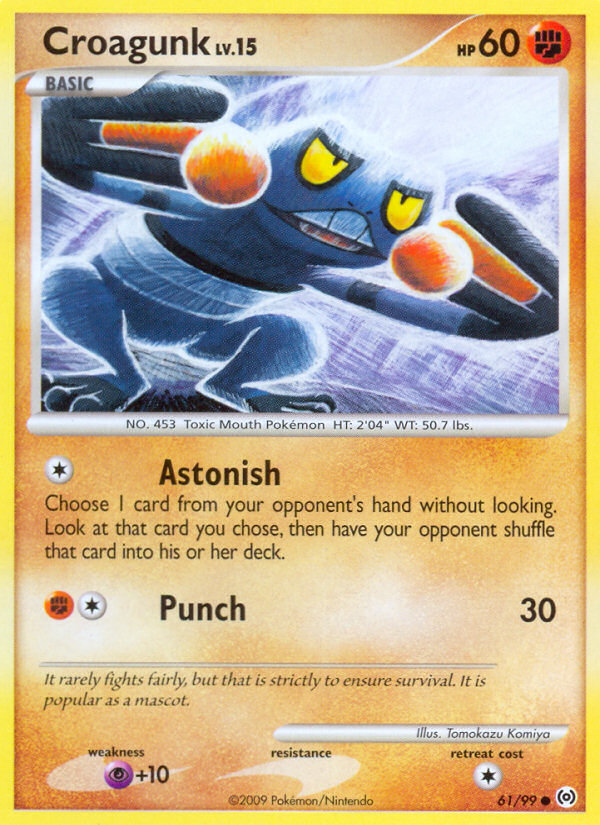Croagunk 61/99 Common | Arceus | Pokemon Card