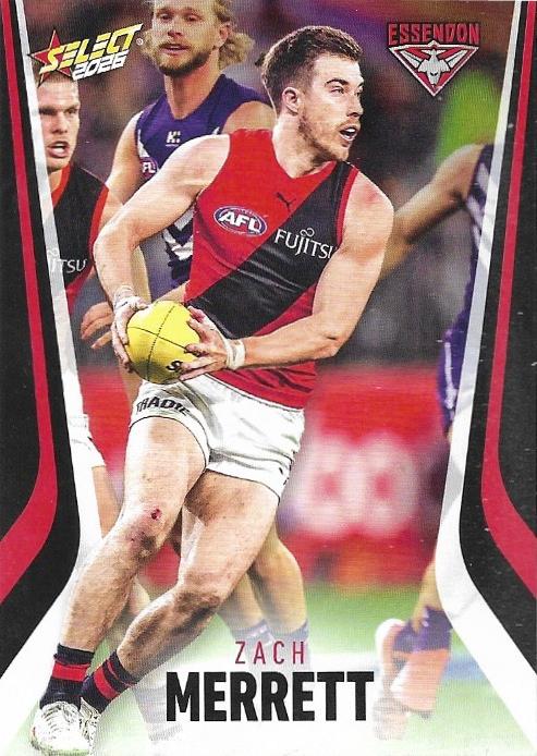 Zach Merrett #62 Essendon Bombers | 2026 Select AFL Footy Stars | Trading Card