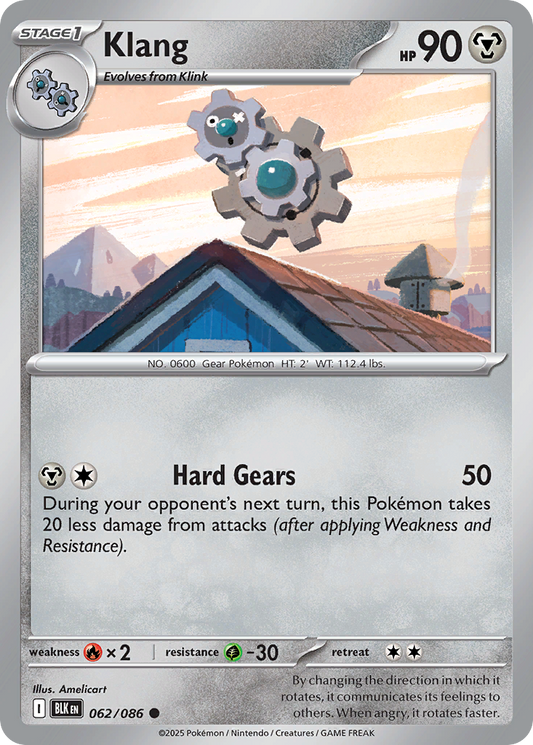 Klang 62/86 Common | Black Bolt | Pokemon Card