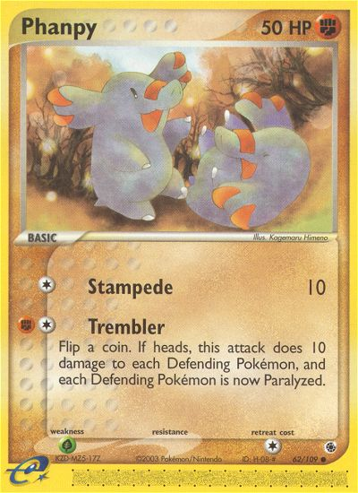 Phanpy 62/109 Common | Ruby & Sapphire | Pokemon Card