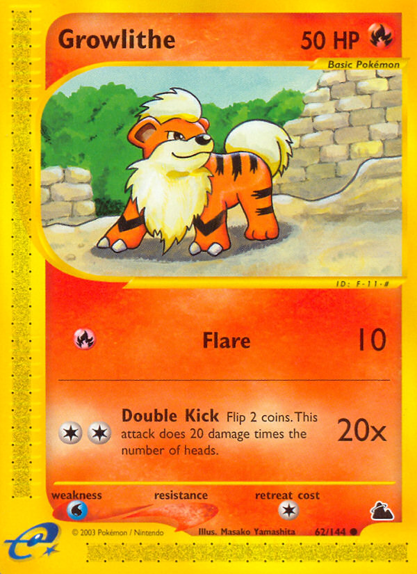 Growlithe 62/144 Common | Skyridge | Pokemon Card