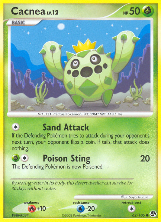 Cacnea 62/106 Common | Great Encounters | Pokemon Card