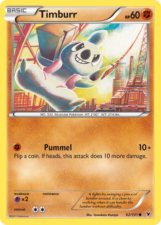 Timburr 62/101 Common | Noble Victories | Pokemon Card