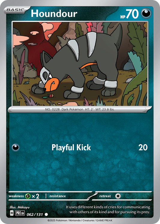 Houndour 62/131 Common | Prismatic Evolutions | Pokemon Card