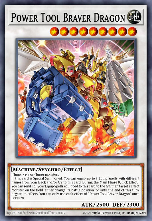 Power Tool Braver Dragon - POTE-EN097 Super Rare | Yu-Gi-Oh! Card