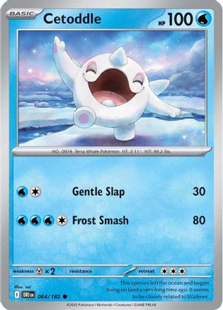 Cetoddle 64/182 Reverse Holo | Destined Rivals | Pokemon Card