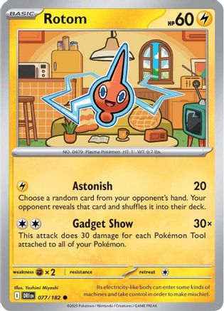 Rotom 77/182 Reverse Holo | Destined Rivals | Pokemon Card