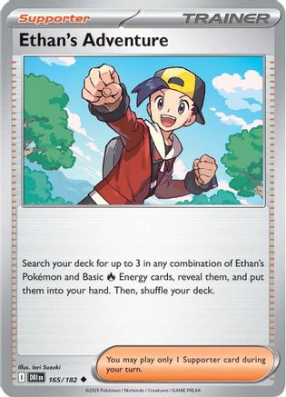 Ethan's Adventure 165/182 Reverse Holo | Destined Rivals | Pokemon Card