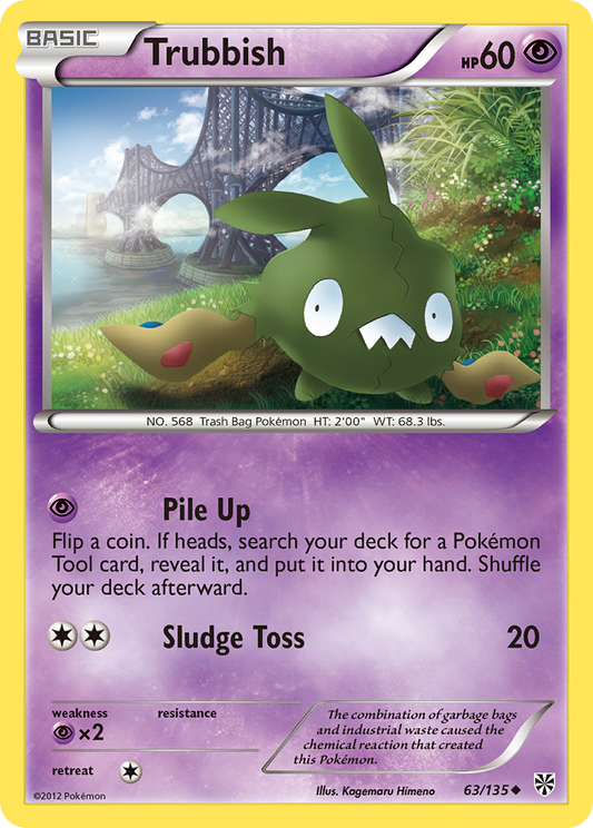 Trubbish 63/135 Uncommon | Plasma Storm | Pokemon Card