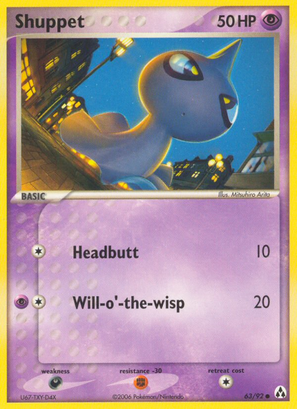 Shuppet 63/92 Common | Legend Maker | Pokemon Card