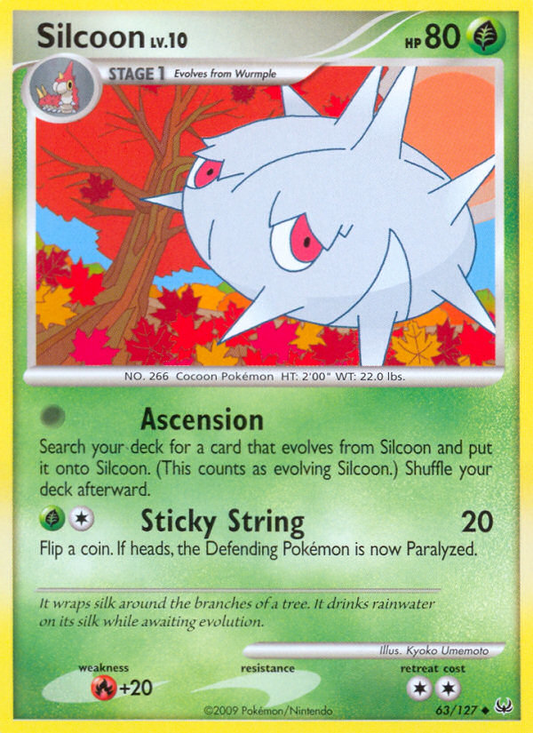 Silcoon 63/127 Uncommon | Platinum | Pokemon Card