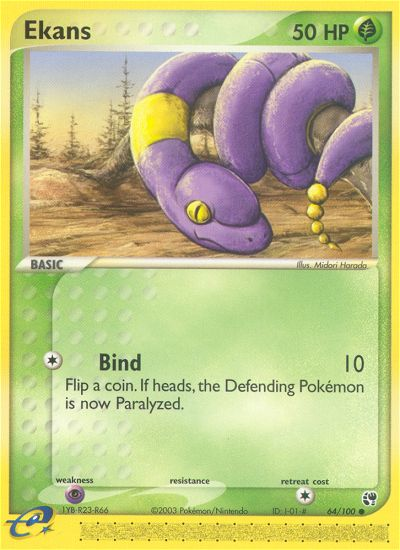 Ekans 64/100 Common | Sandstorm | Pokemon Card
