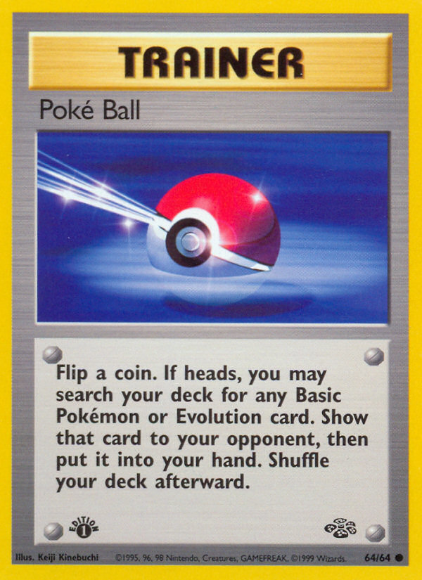 Poké Ball 64/64 Common | Jungle | Pokemon Card