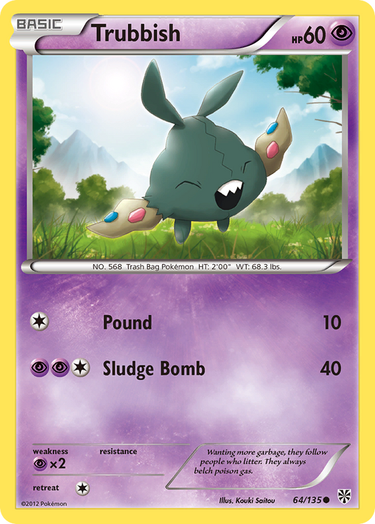 Trubbish 64/135 Common | Plasma Storm | Pokemon Card