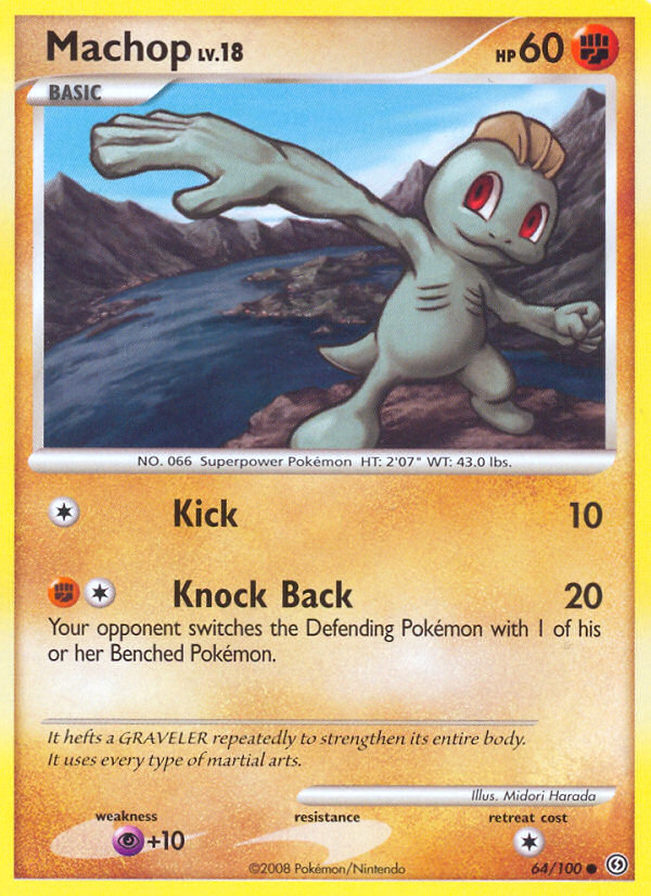 Machop 64/100 Common | Stormfront | Pokemon Card