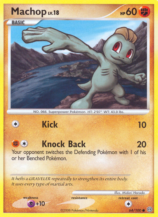 Machop 64/100 Common | Stormfront | Pokemon Card