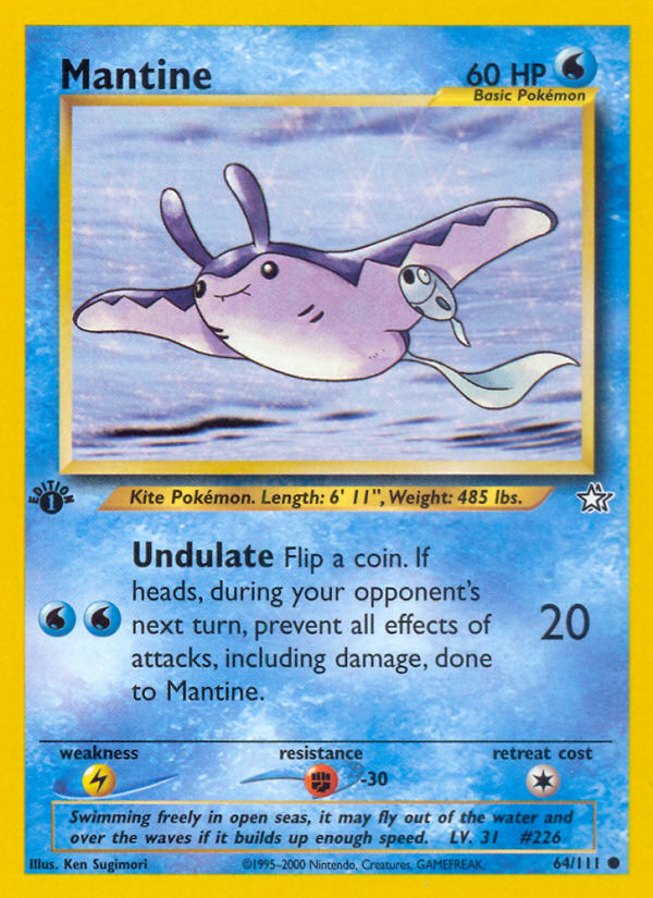 Mantine 64/111 Common | Neo Genesis | Pokemon Card