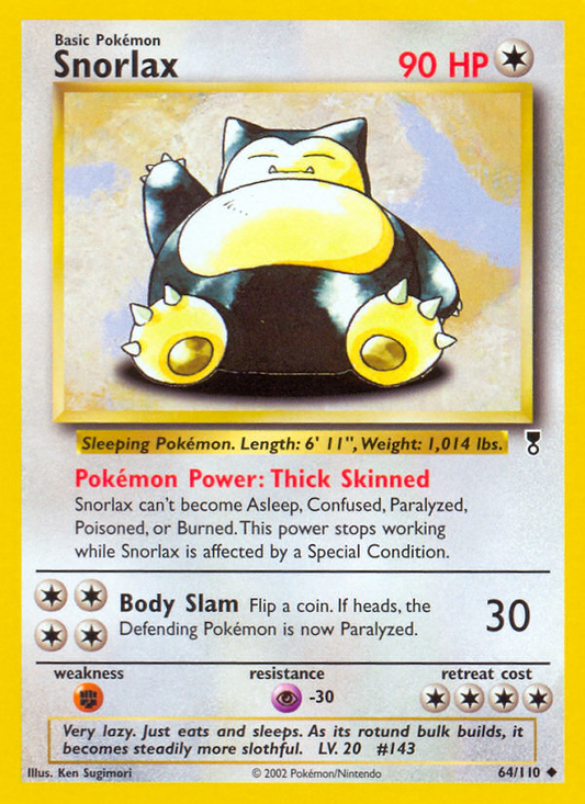 Snorlax 64/110 Uncommon | Legendary Collection | Pokemon Card