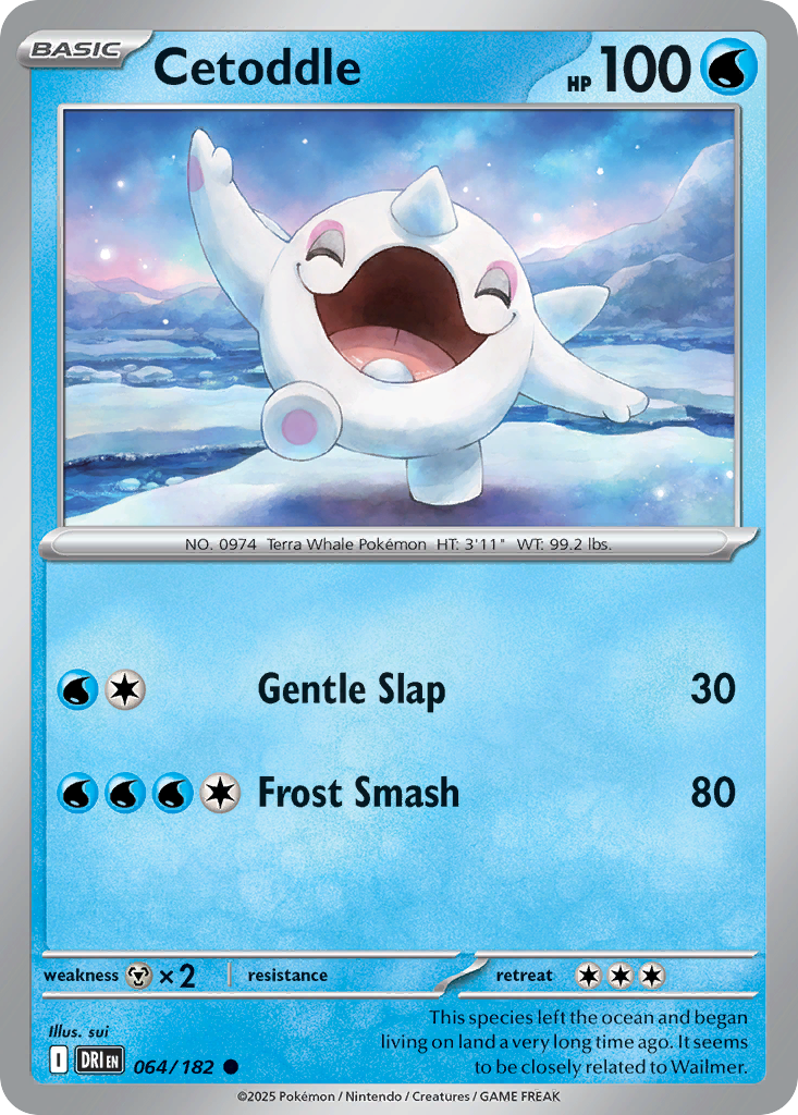 Cetoddle 64/182 Common | Destined Rivals | Pokemon Card