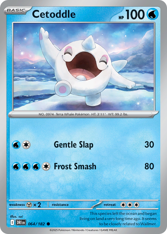 Cetoddle 64/182 Common | Destined Rivals | Pokemon Card