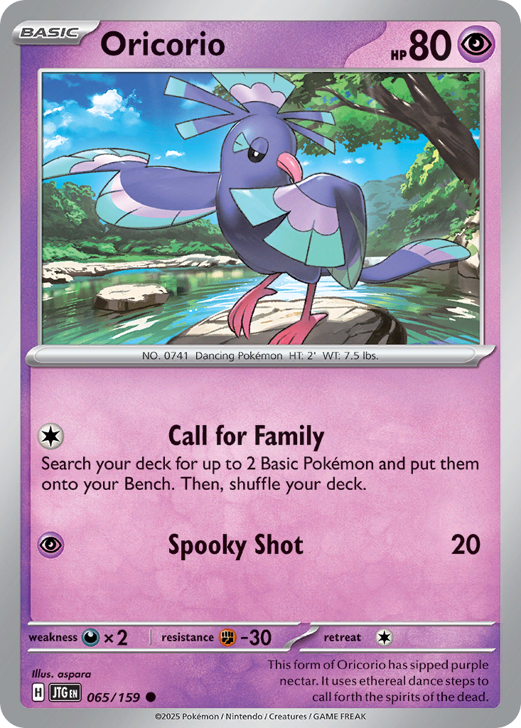 Oricorio 65/159 Common | Journey Together | Pokemon Card