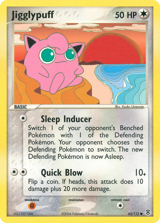 Jigglypuff 65/112 Common | FireRed & LeafGreen | Pokemon Card