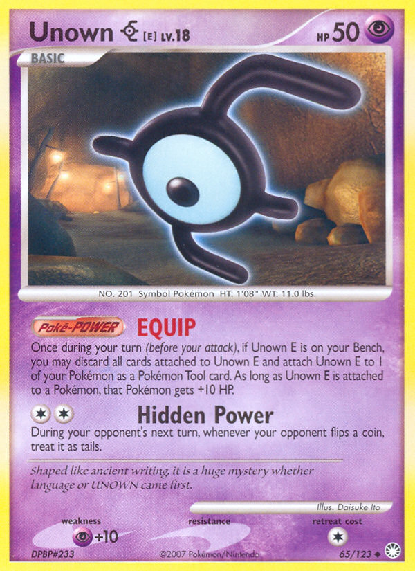 Unown [E] 65/123 Uncommon | Mysterious Treasures | Pokemon Card