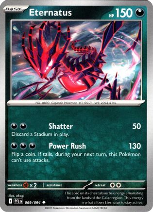 Eternatus 69/94 Reverse Holo | Phantasmal Flames | Pokemon Card