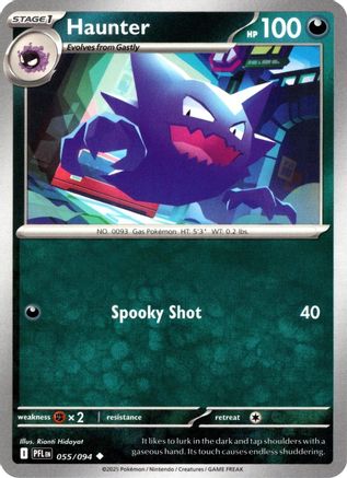 Haunter 55/94 Reverse Holo | Phantasmal Flames | Pokemon Card