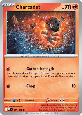 Charcadet 19/94 Reverse Holo | Phantasmal Flames | Pokemon Card