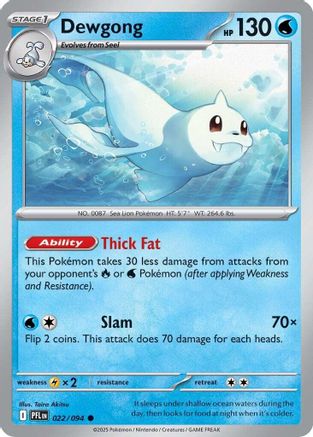 Dewgong 22/94 Reverse Holo | Phantasmal Flames | Pokemon Card